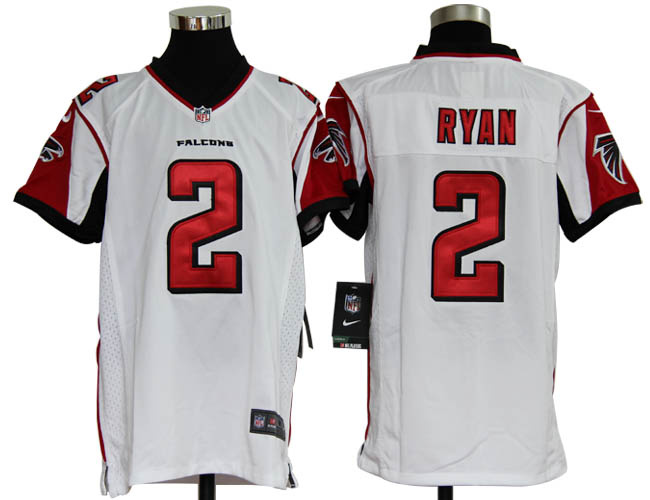 NFL South Jersey Atlanta Falcons 2 Boston College Matt Ryan Nike Youth White